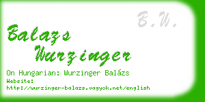 balazs wurzinger business card